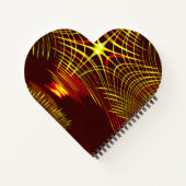 波と光の効果で繰り返される線 ノートブック (裏面)