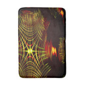 波と光の効果で繰り返される線 バスマット (正面縦)