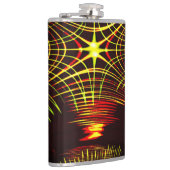 波と光の効果で繰り返される線 フラスク (右)