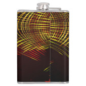 波と光の効果で繰り返される線 フラスク (裏面)