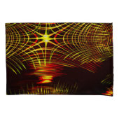 波と光の効果で繰り返される線 枕カバー (正面左)