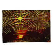 波と光の効果で繰り返される線 枕カバー (正面右)