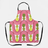 波と円 エプロン (正面)