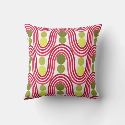 波と円 クッション (裏面)