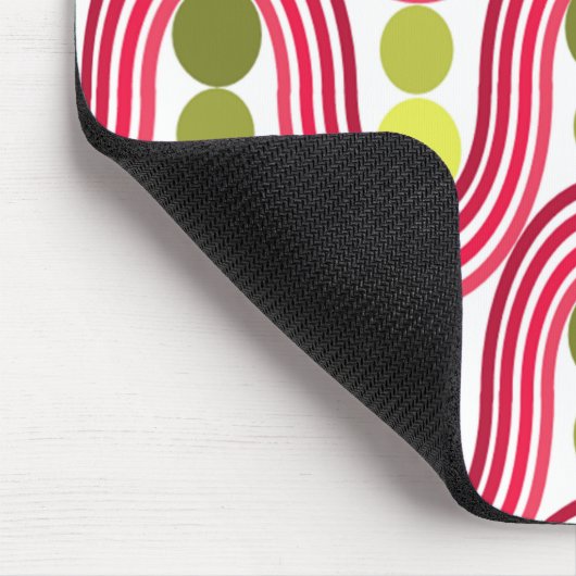 波と円 マウスパッド (コーナー)