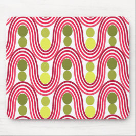 波と円 マウスパッド