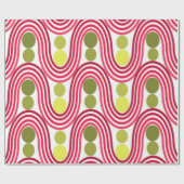 波と円 ラッピングペーパー (フラット)