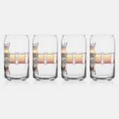 波と大きい石0893 ガラス缶 (左)