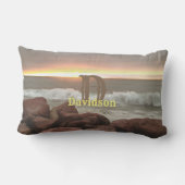 波と大きい石0893 ランバークッション (裏面)