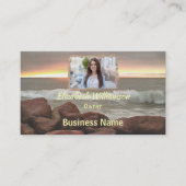 波と大きい石0893 名刺 (正面)