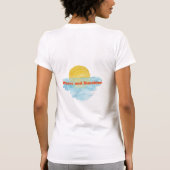 波と太陽の夏 Tシャツ (裏面)