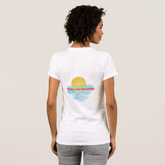 波と太陽の夏 Tシャツ