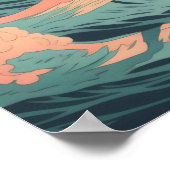 波と太陽の踊り ポスター (角)