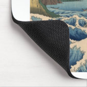 波と富士山, 広重 Wave and Mount Fuji, Hiroshige マウスパッド (コーナー)