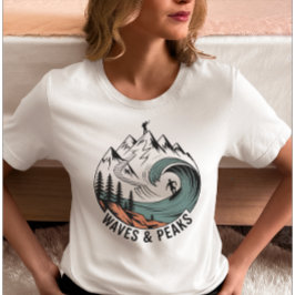 波と峰 Tシャツ