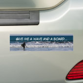 波と板 バンパーステッカー (車上)