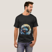 波と水と魚 Tシャツ (正面フル)