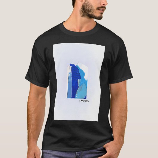 波と空の魚 Tシャツ (正面)