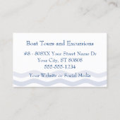 波と航海のボートいかり 名刺 (裏面)