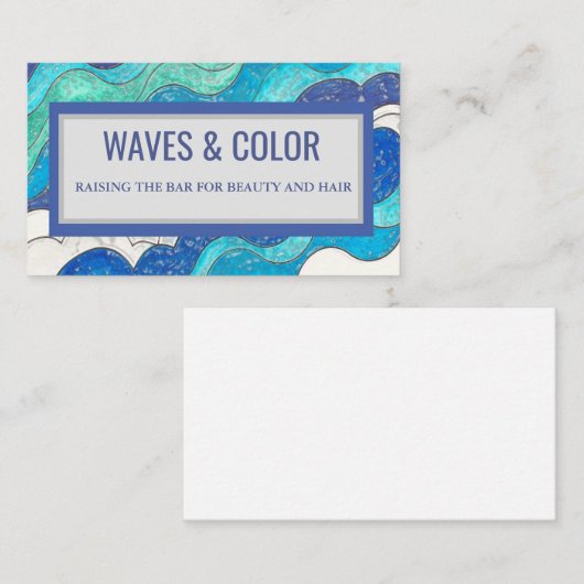 波と色 名刺 (正面/裏面)