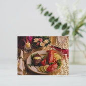 波と芝 ポストカード (スタンド正面)