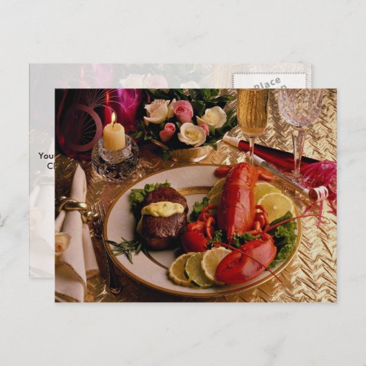 波と芝 ポストカード (正面/裏面)