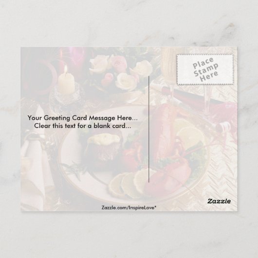 波と芝 ポストカード (裏面)