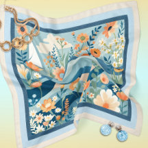 波と花の帆船