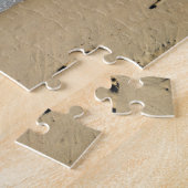 波と足跡 –  ジグソーパズル (側面)