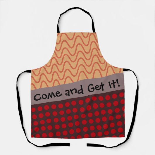 波と雨 エプロン (正面)