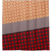 波と雨 シャワーカーテン (正面)