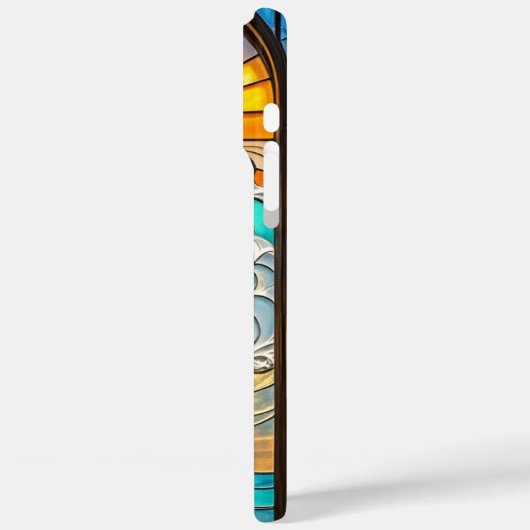 波と鮮やか太陽光線ステンドグラス – アート・ミーツ Case-Mate iPhoneケース (裏面 / 左)