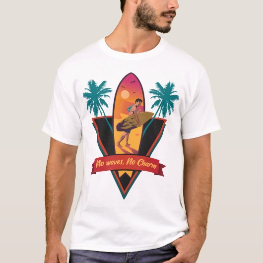 波なしチャーム Tシャツ (正面)
