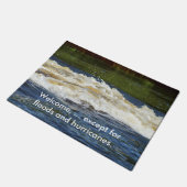 波なし洪水ハリケーンズドゥormat ドアマット (アングル)