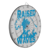 波によって引き上げられる ダーツボード (正面左)