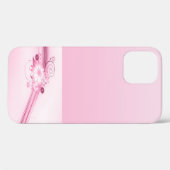波にピンクの花 Case-Mate iPhoneケース (裏面 (横))