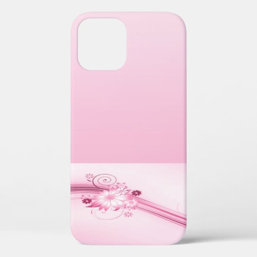 波にピンクの花 Case-Mate iPhoneケース (裏面)