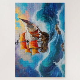 波に乗った海賊船 ジグソーパズル