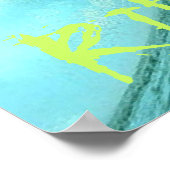 波に乗ってサーファー ポスター (角)