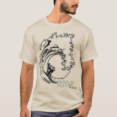 波に乗るサーフTシャツ Tシャツ (正面)