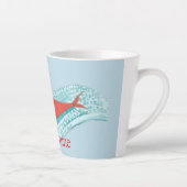 波に乗る人魚サンダー_コーブ カフェラテマグ (右)