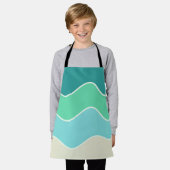 波に乗る エプロン (着用した状態)