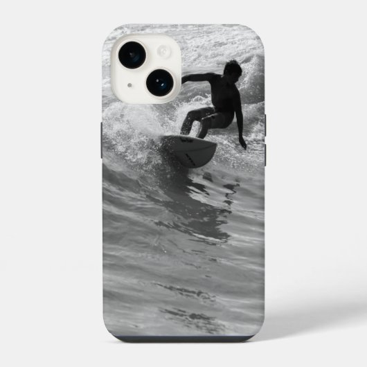波に乗る グレースケール Case-Mate iPhoneケース iPhone 14ケース (裏面)