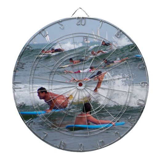 波に乗る ダーツボード (正面)
