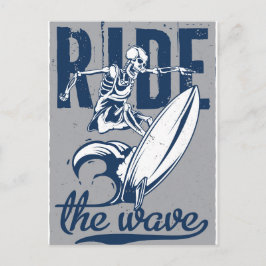 波に乗る ポストカード