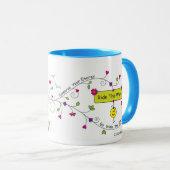 波に乗る マグカップ (正面右)