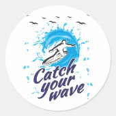 波に乗る ラウンドシール (正面)