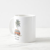 波に乗るVWカンパーバンマグ コーヒーマグカップ (正面左)