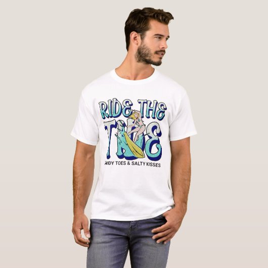 波に乗れ サーフ Tシャツ (正面フル)