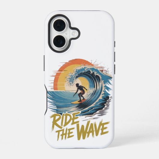 波に乗れ  iPhone 16ケース (裏面)